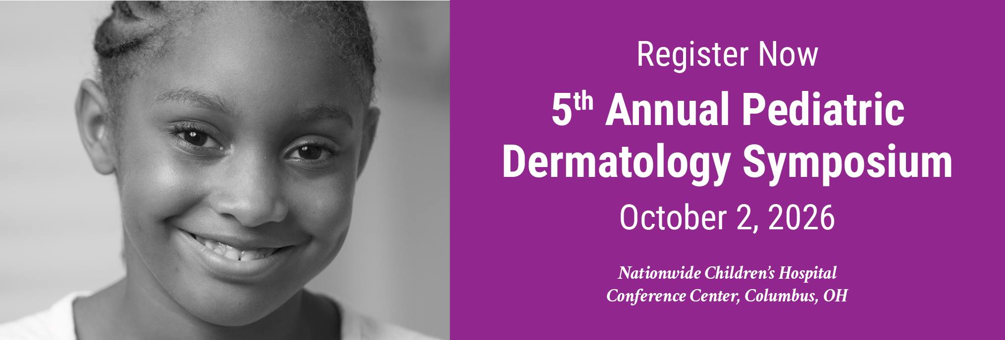 5th Annual Pediatric Dermatology Symposium Banner